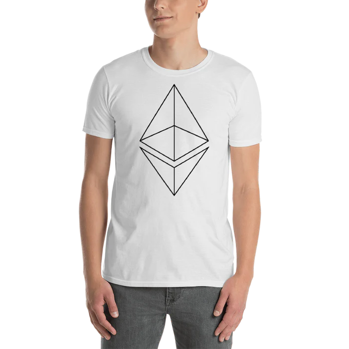 Ethereum line design - Men's T-Shirt